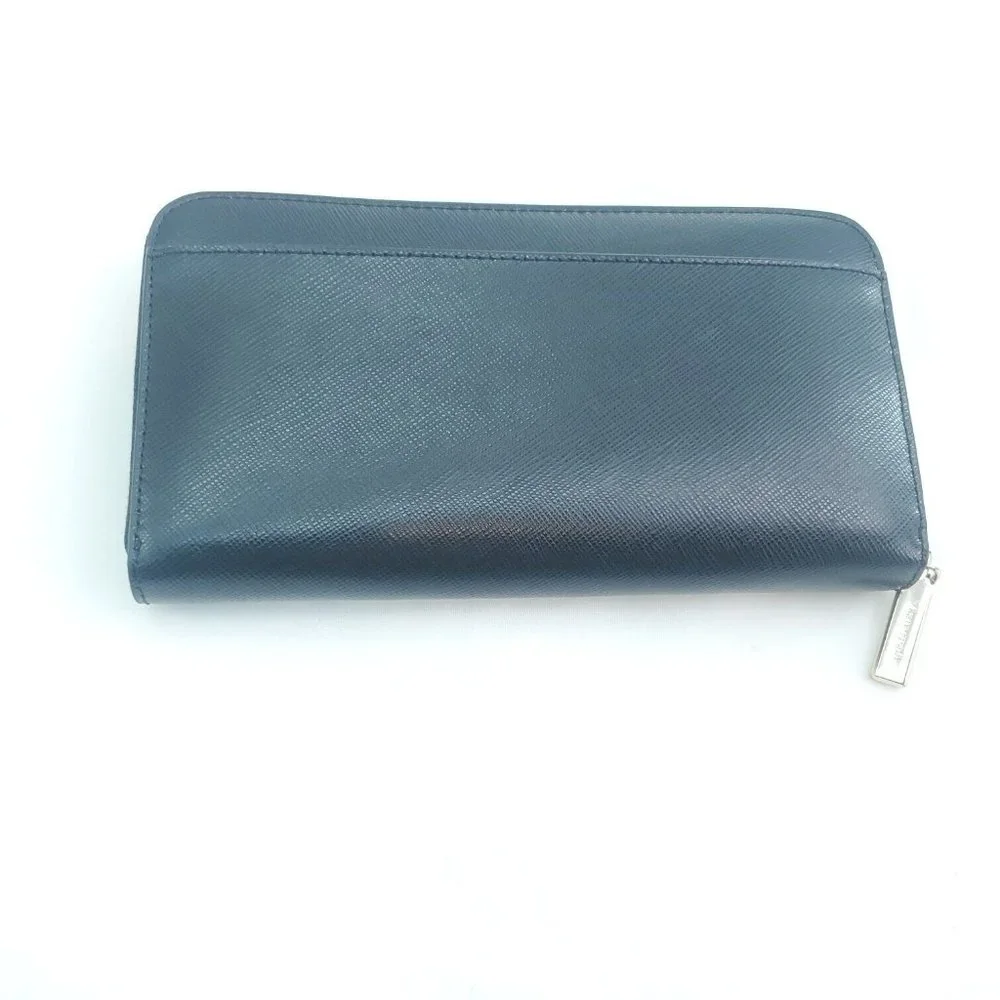 Kate Spade New York Womens Black Staci Saffiano Leather Continental Wallet Sz L